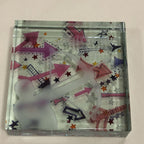 Spaceform Sagittarius Glass Block 3 Inches Square Boxed