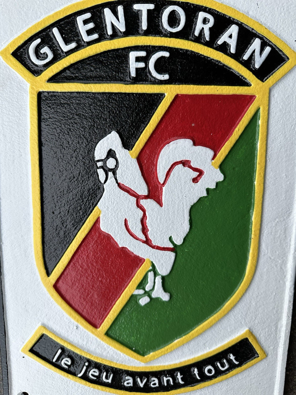 Glentoran Cast Iron Sign 