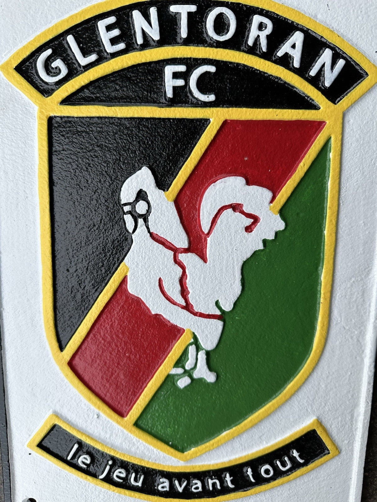Glentoran Cast Iron Sign 