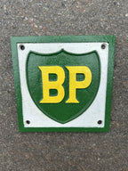 BP Cast Iron Sign