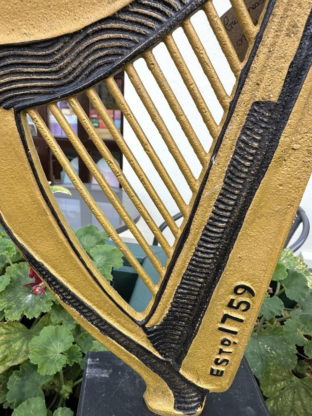 Guinness Harp On Marble Base 