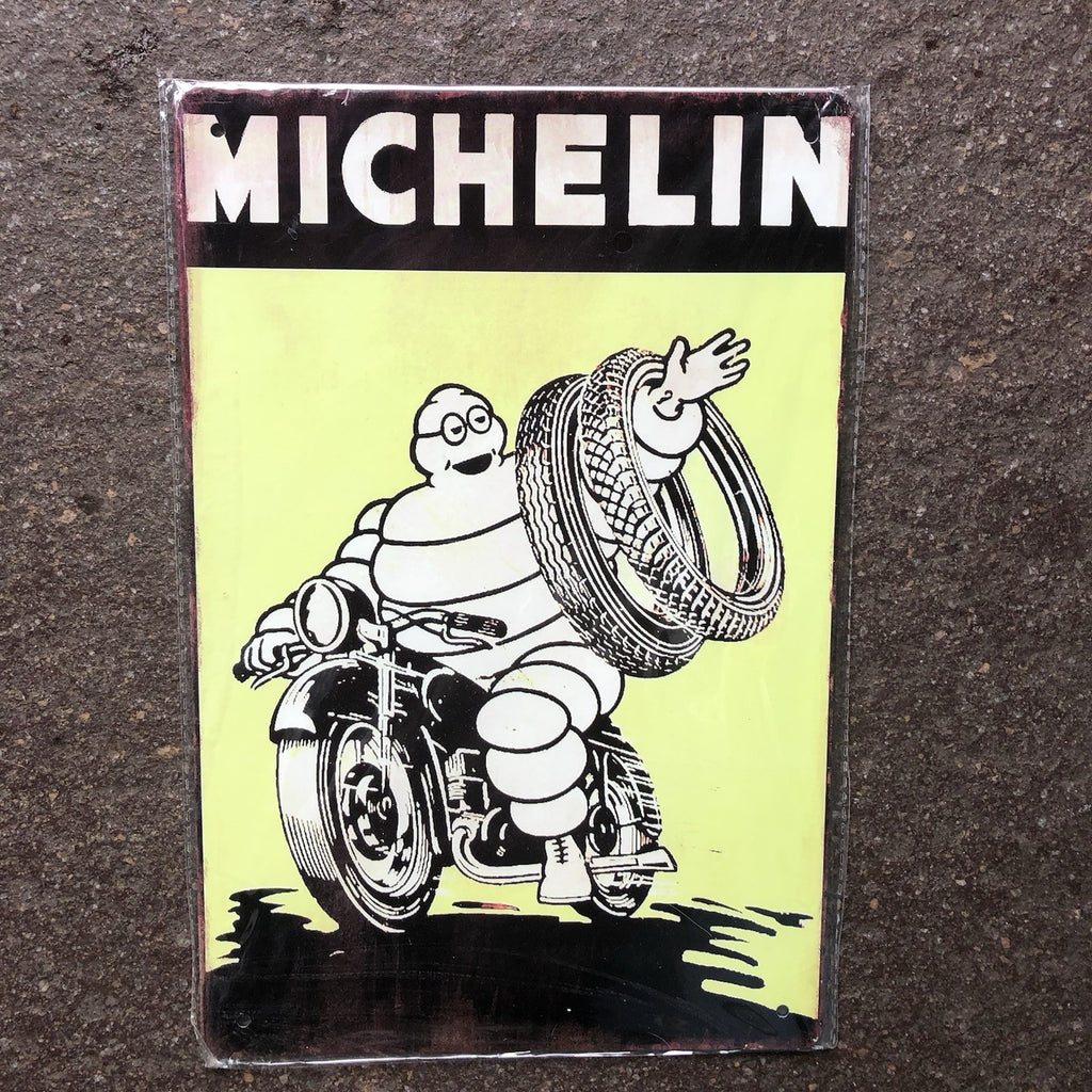Michelin Man Metal Sign 