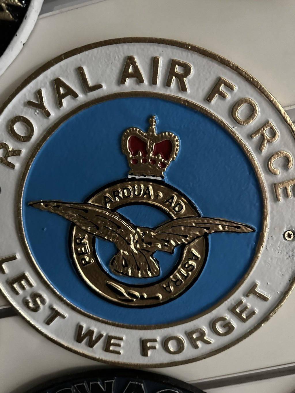 Royal Air Force Cast Iron Sign