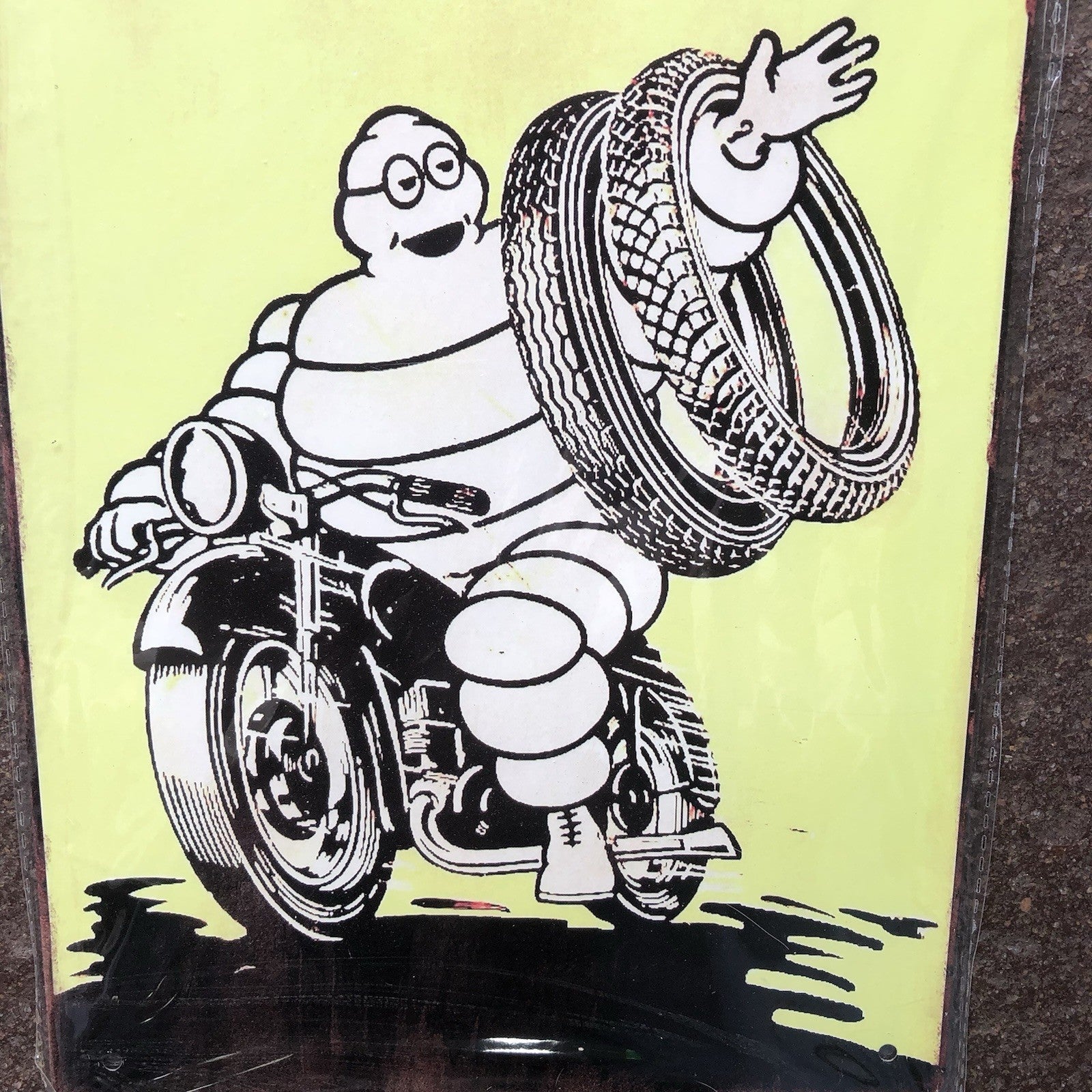 Michelin Man Metal Sign 