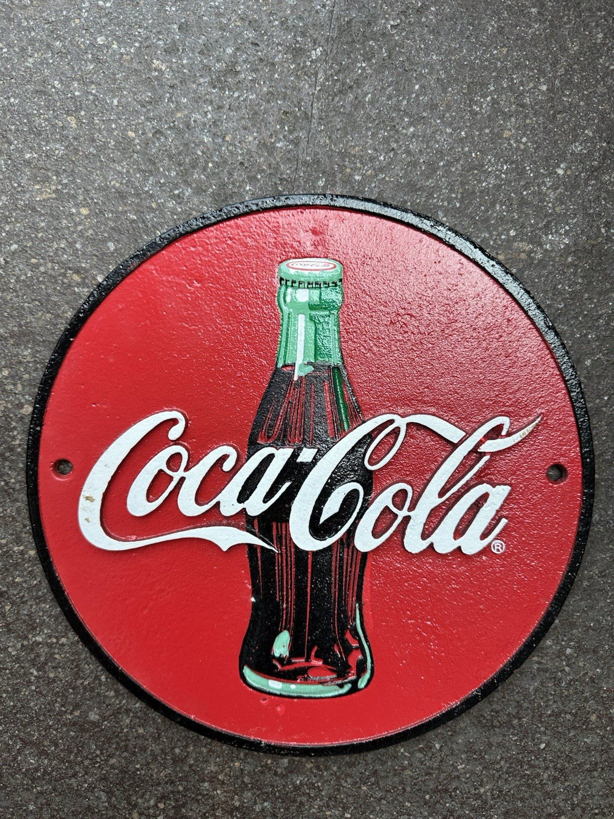 Coca Cola Cast Iron Sign 