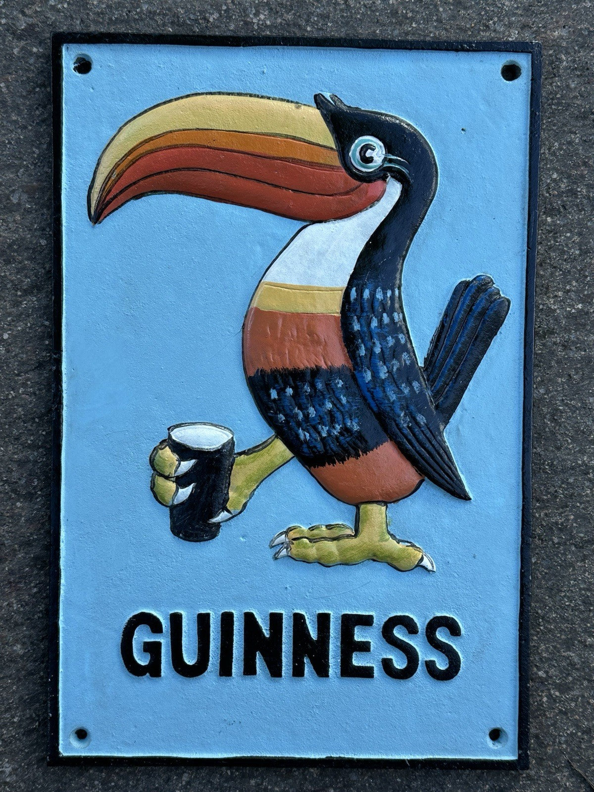 Guinness Cast Iron Sign 