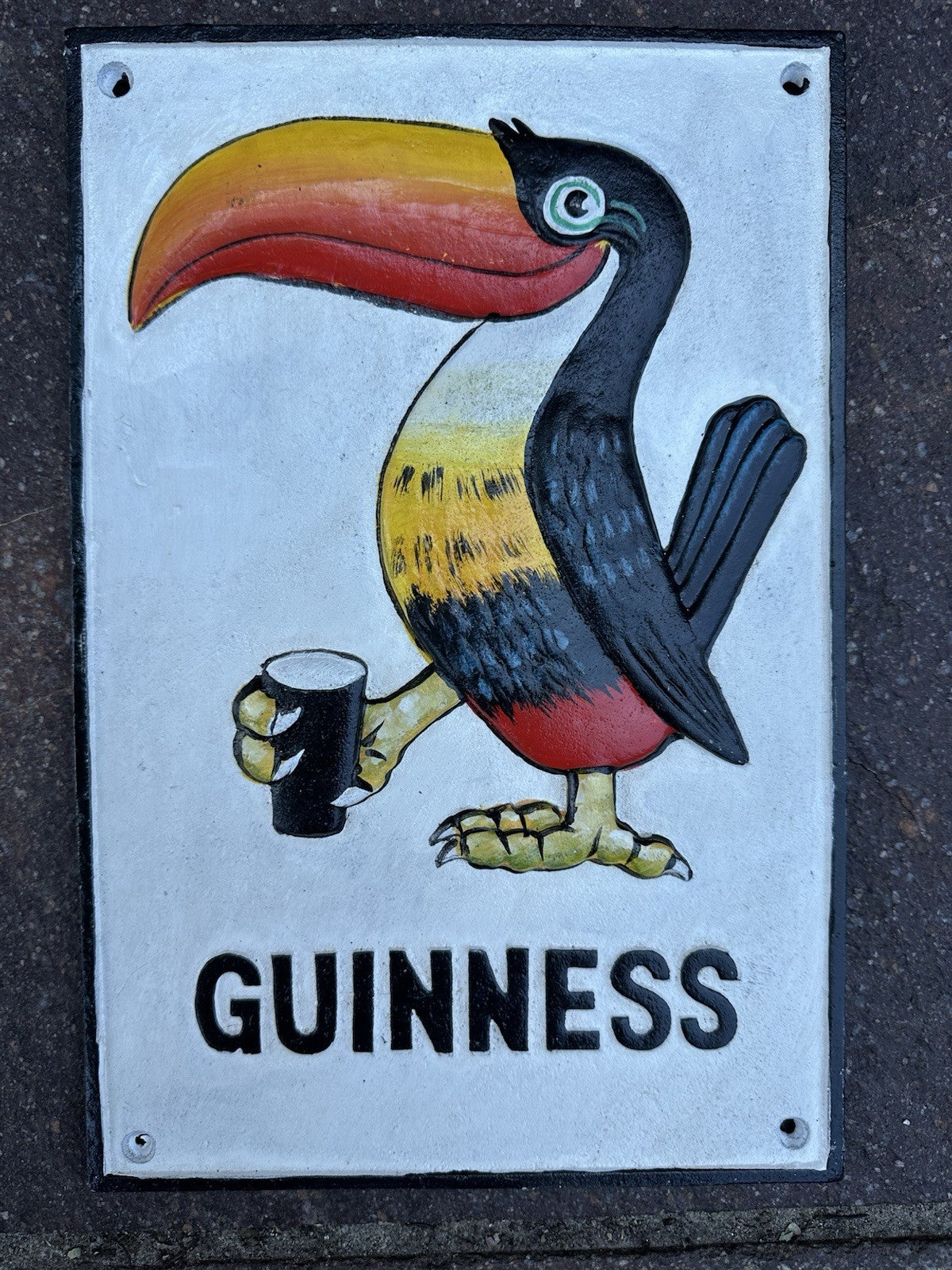 Guinness Cast Iron Sign 