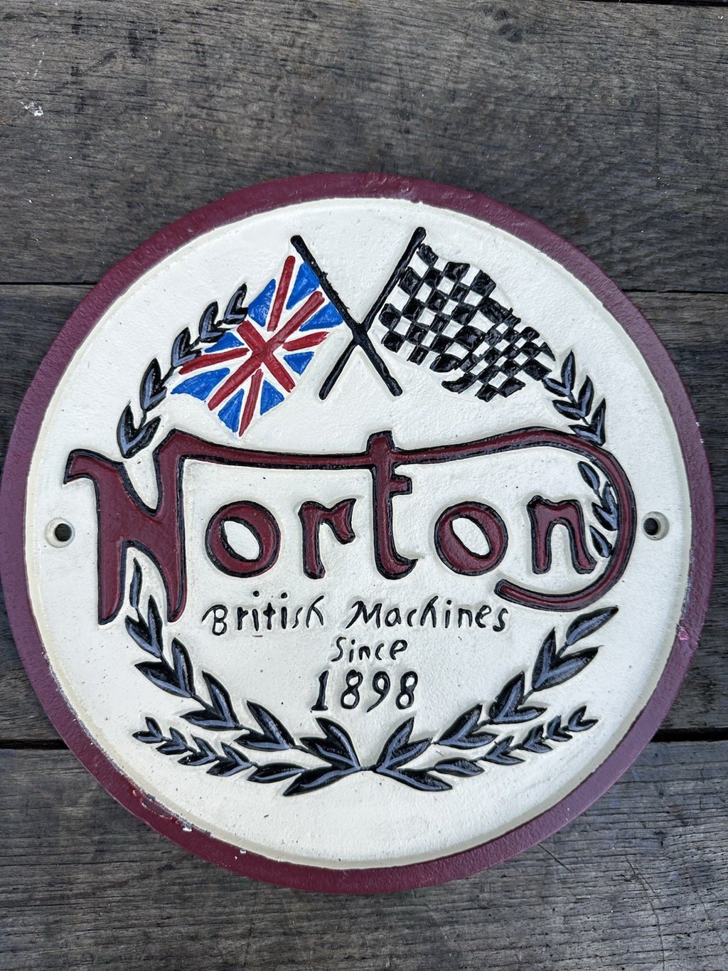 Norton Cast Iron Sign 