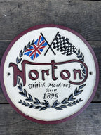 Norton Cast Iron Sign 