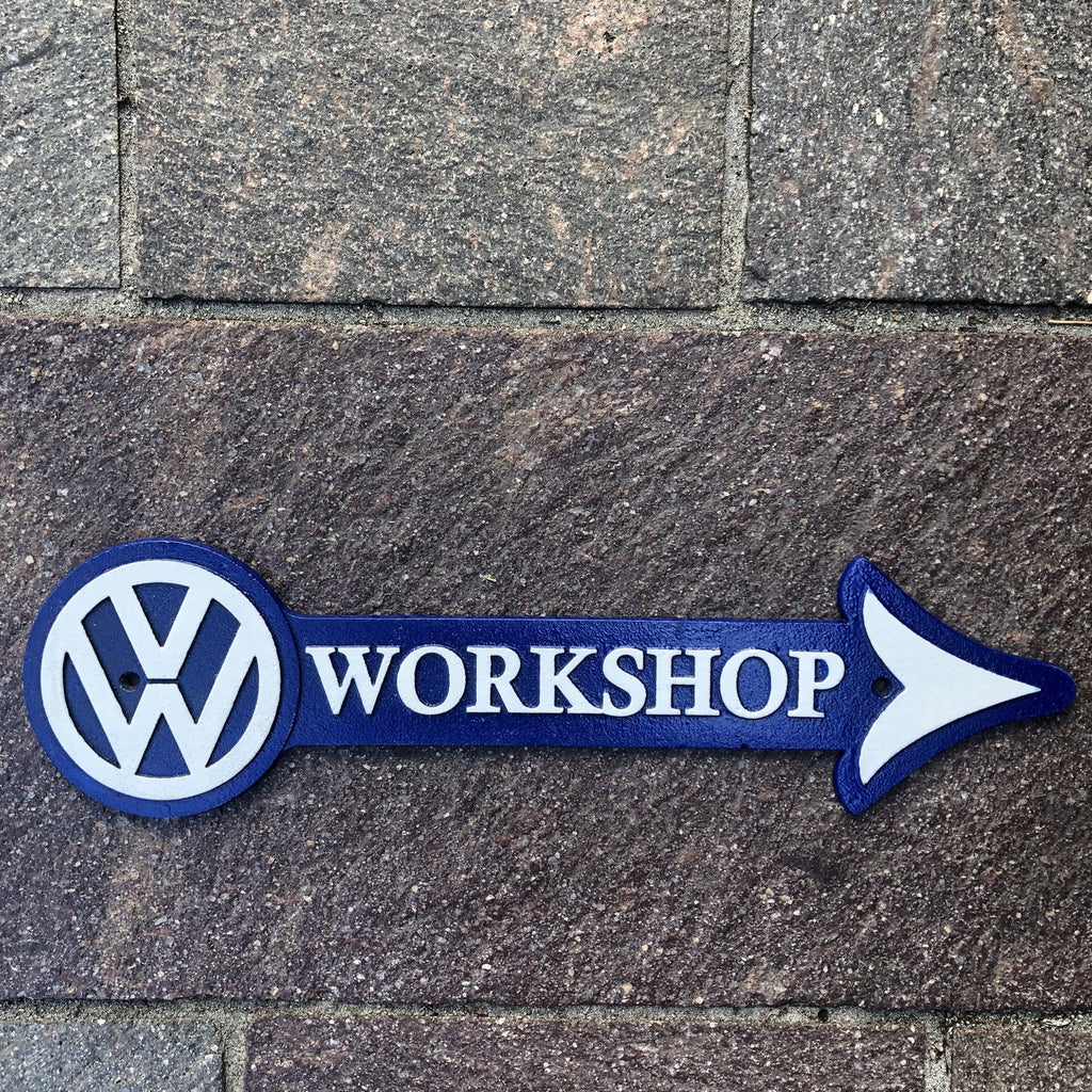 VW Workshop Cast Iron Sign 