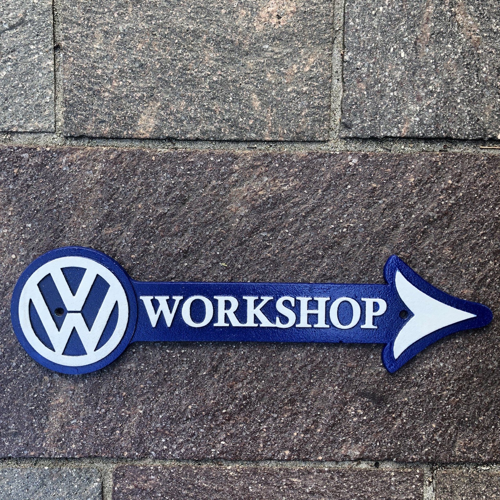 VW Workshop Cast Iron Sign 
