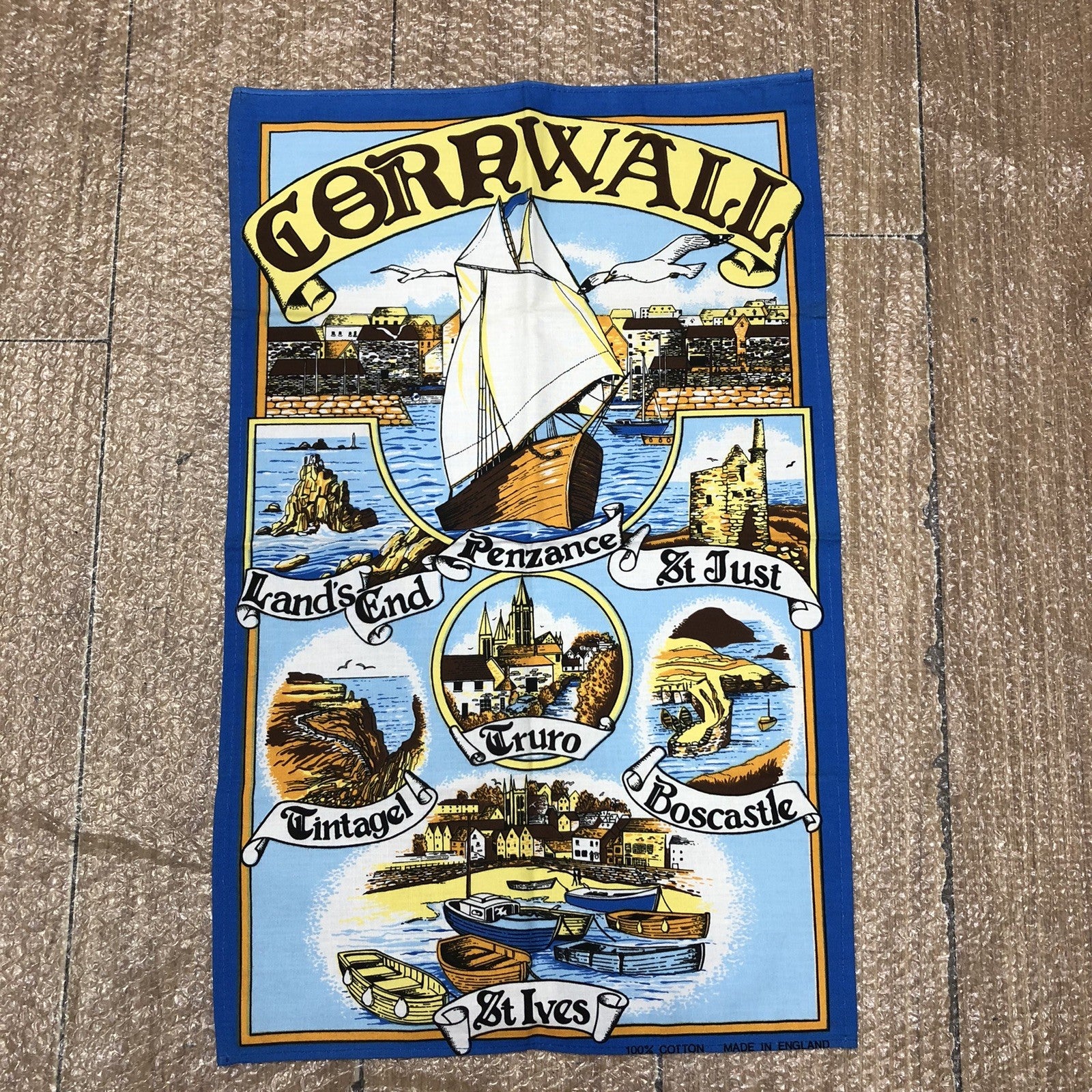 Cornwall Vintage Tea Towel