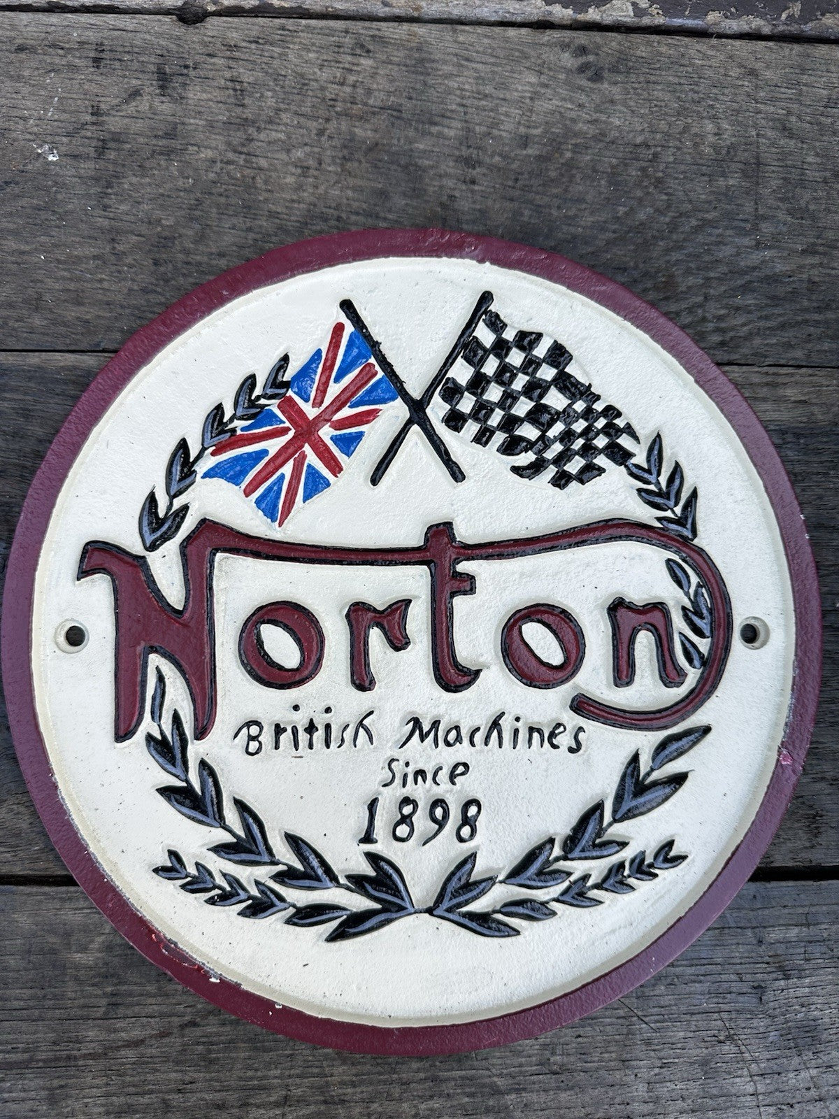 Norton Cast Iron Sign 