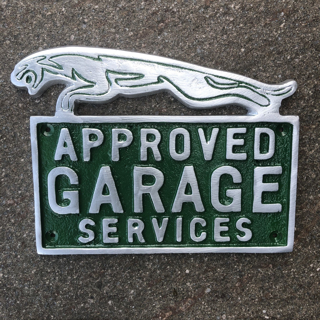 Jaguar Approved Garage Services Aluminium Sign