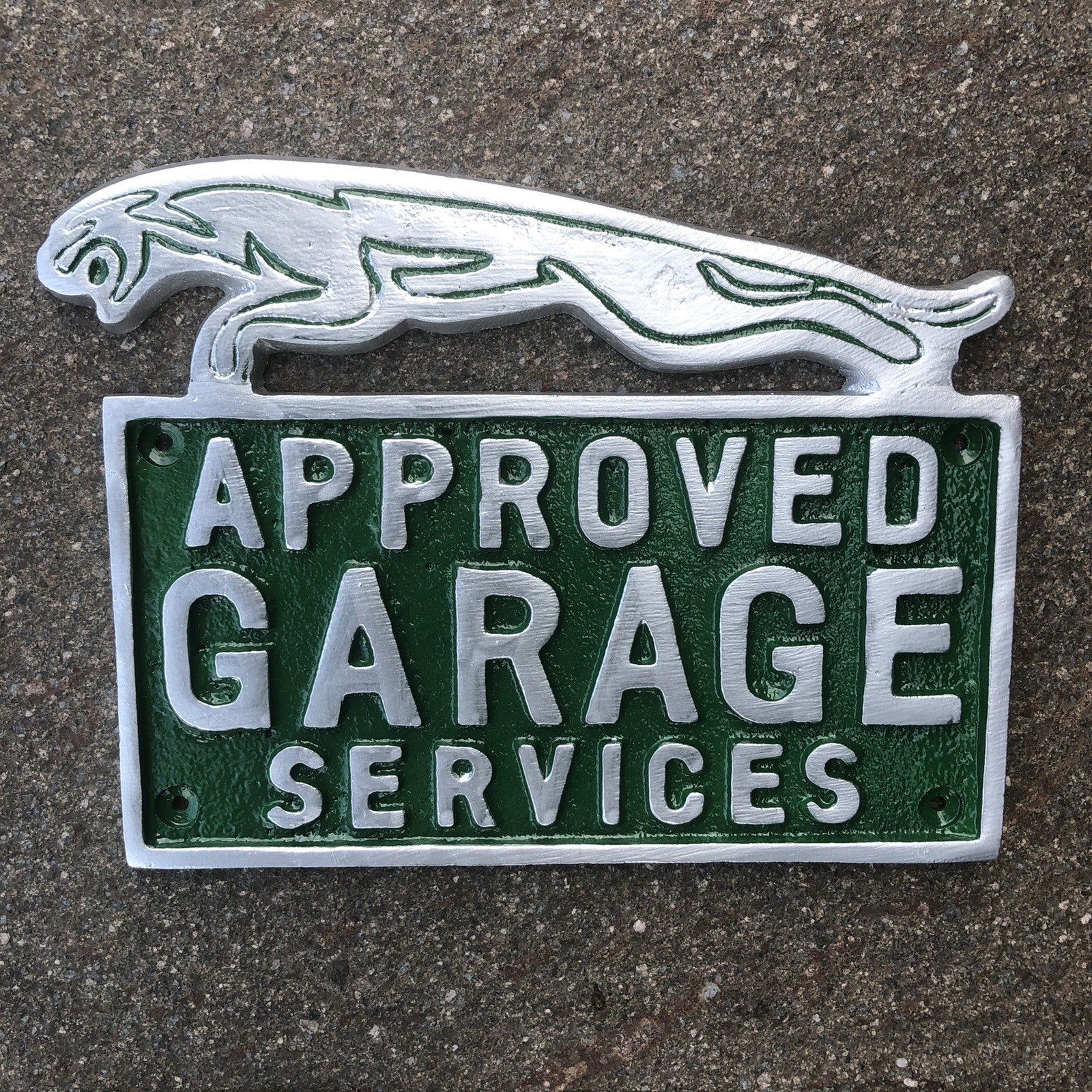 Jaguar Approved Garage Services Aluminium Sign