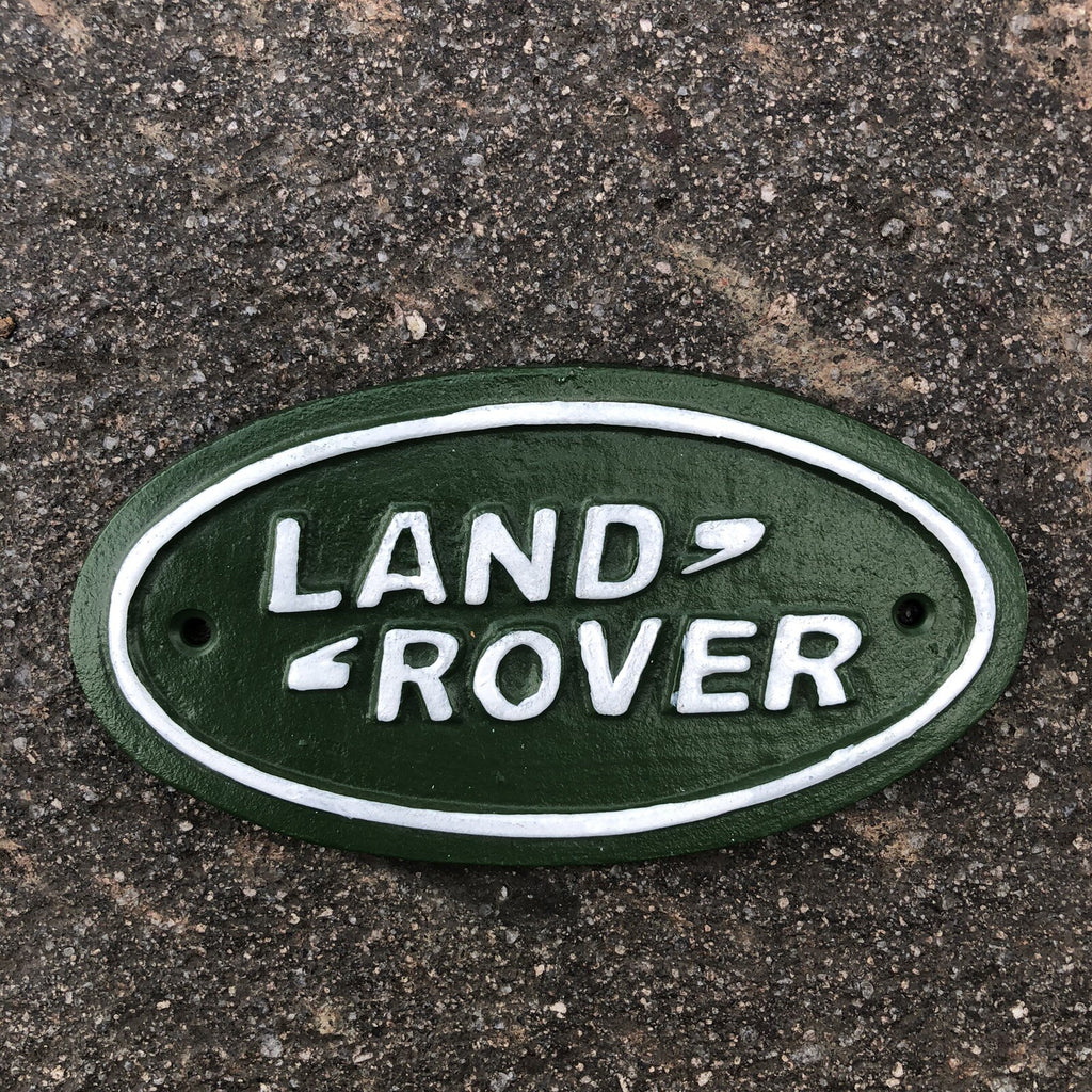 Landrover Cast Iron Sign
