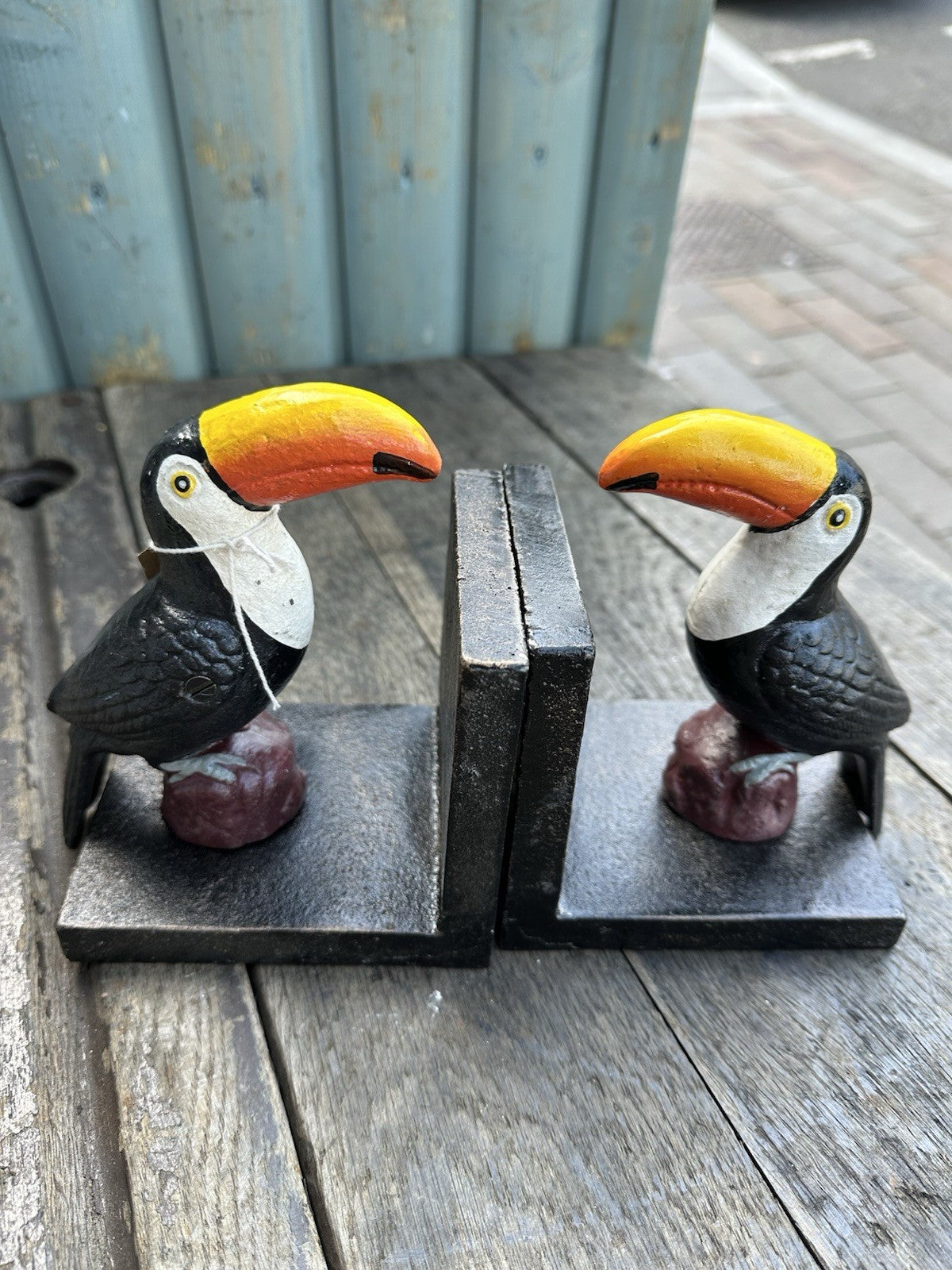Guinness Toucan Cast Iron Bookends 