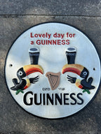 lovely Day For A Guinness Cast Iron Sign 
