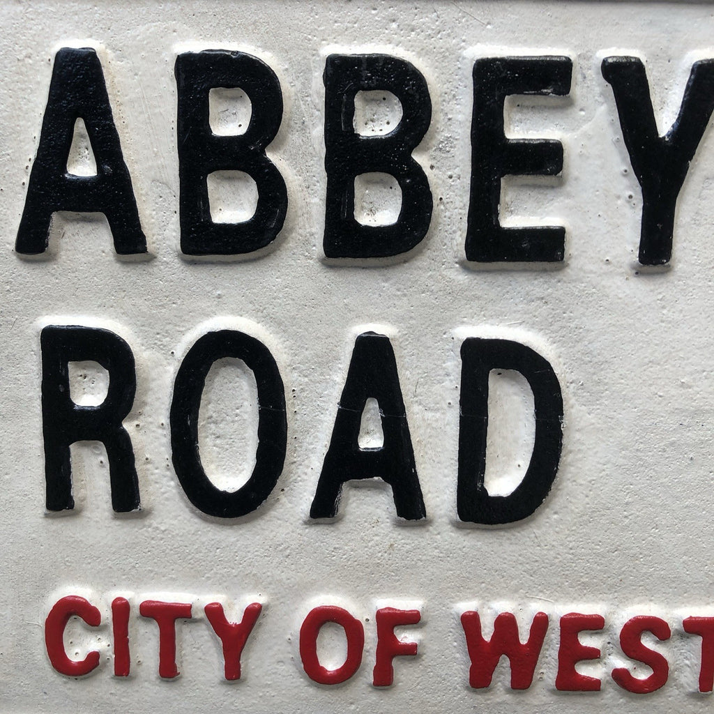 Abbey Road Cast Iron Sign 