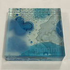 Spaceform Gemini Glass Block 3 Inches Square Boxed