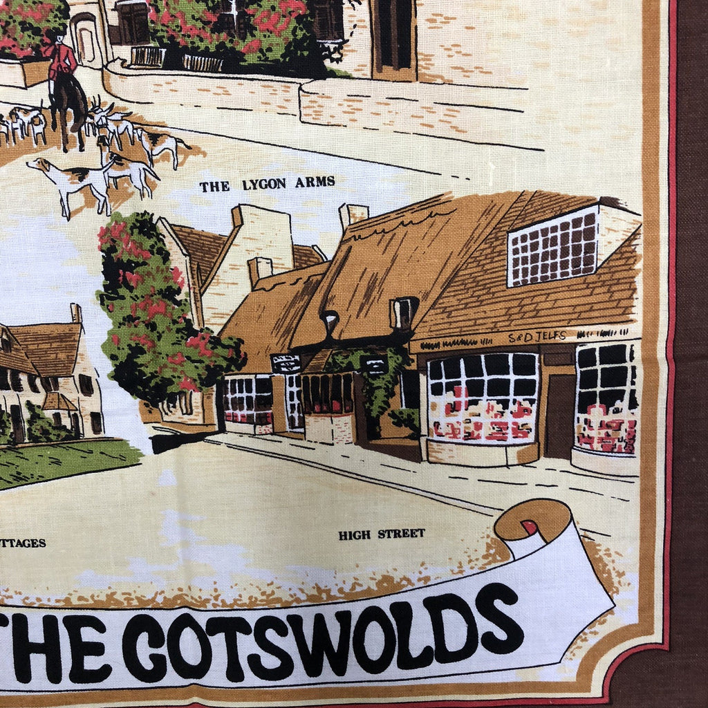 In The Cotswolds Broadway Vintage Tea towel 