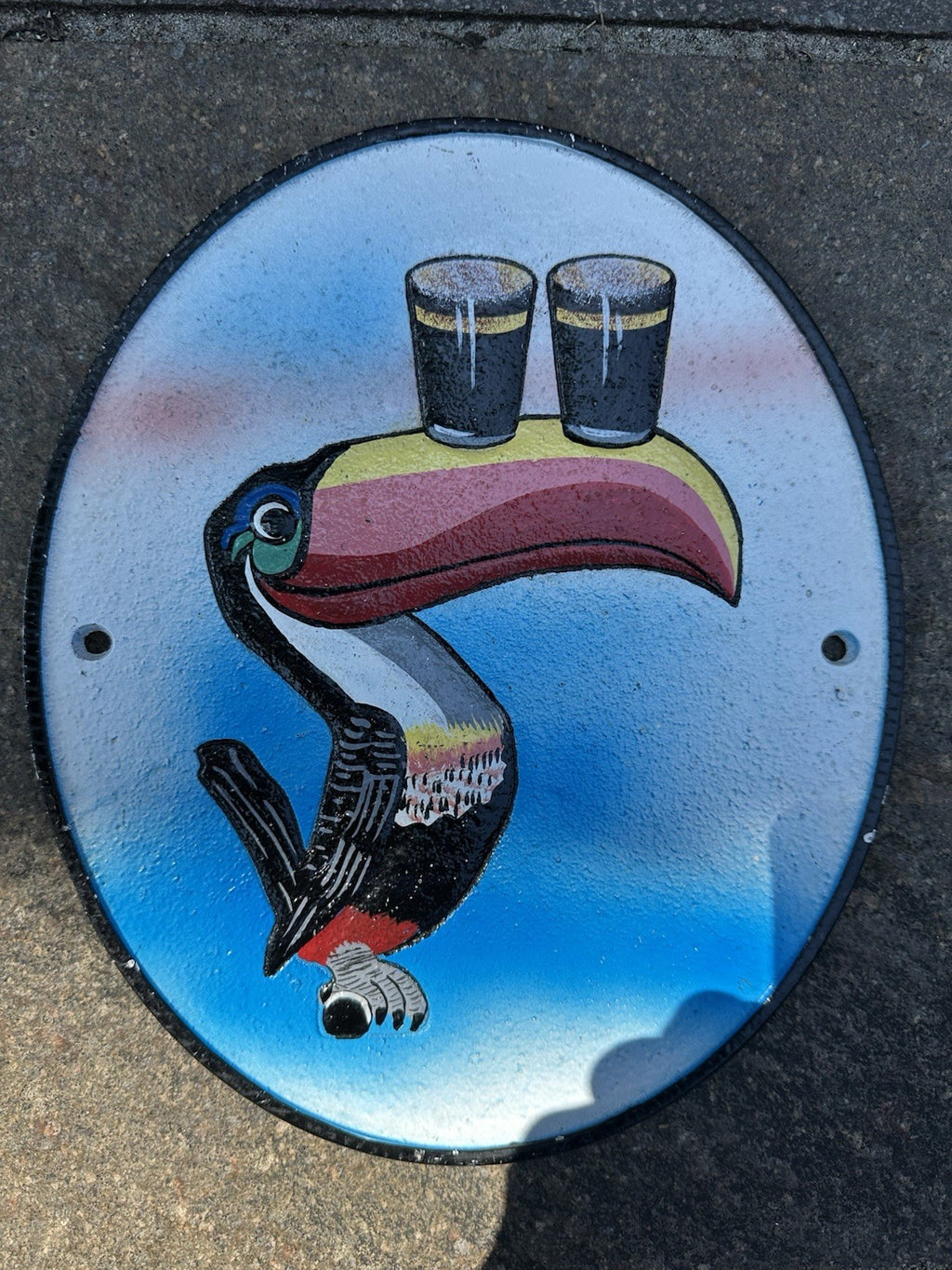 Guinness Toucan Cast Iron Sign