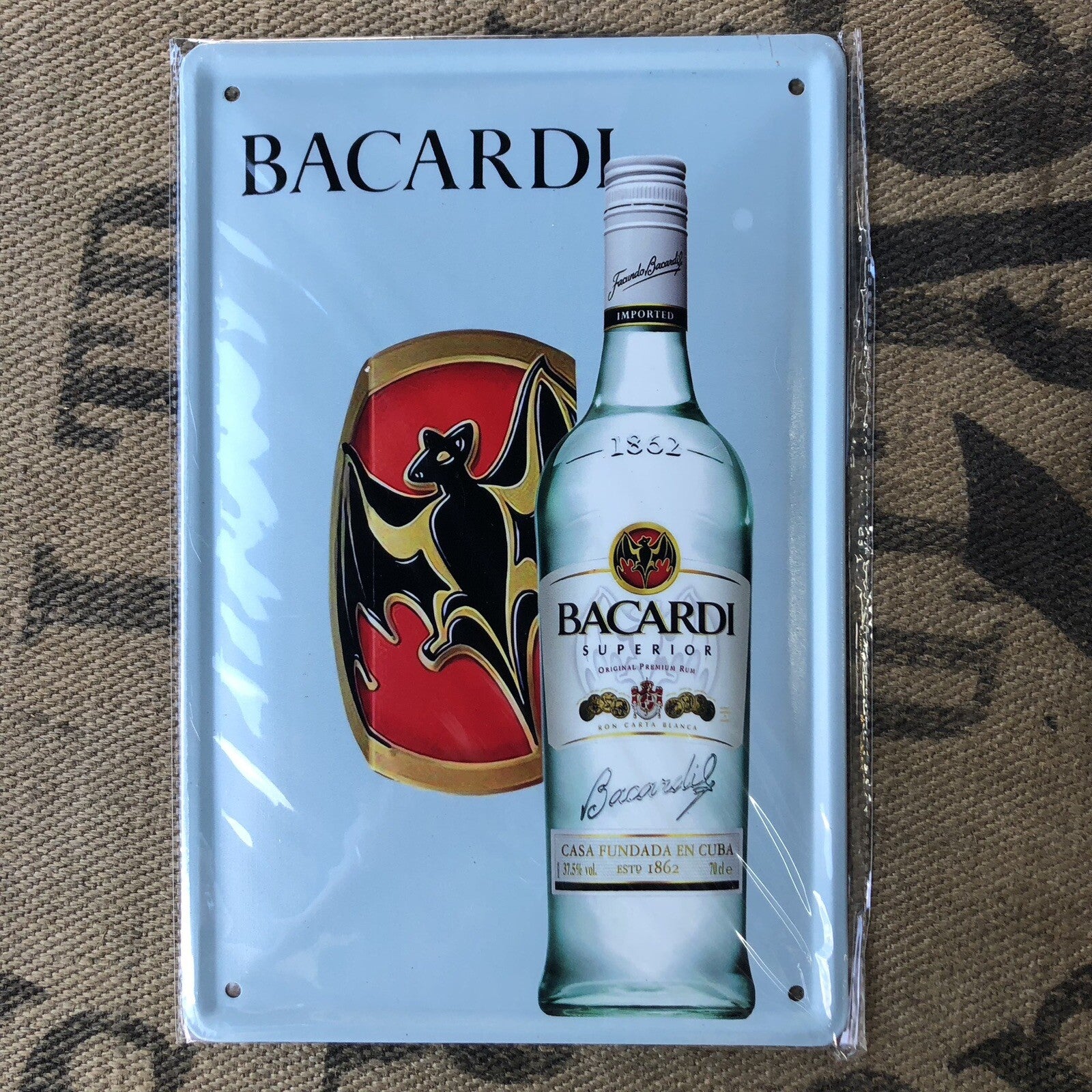 Bacardi Metal Sign