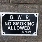 GWR No Smoking Allowed Cast Iron Sign