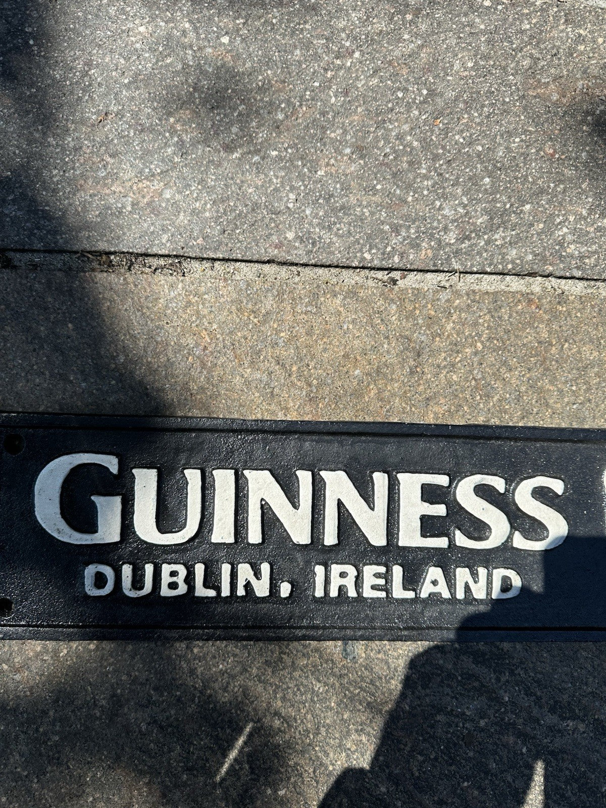 Guinness Dublin Ireland Cast Iron Sign
