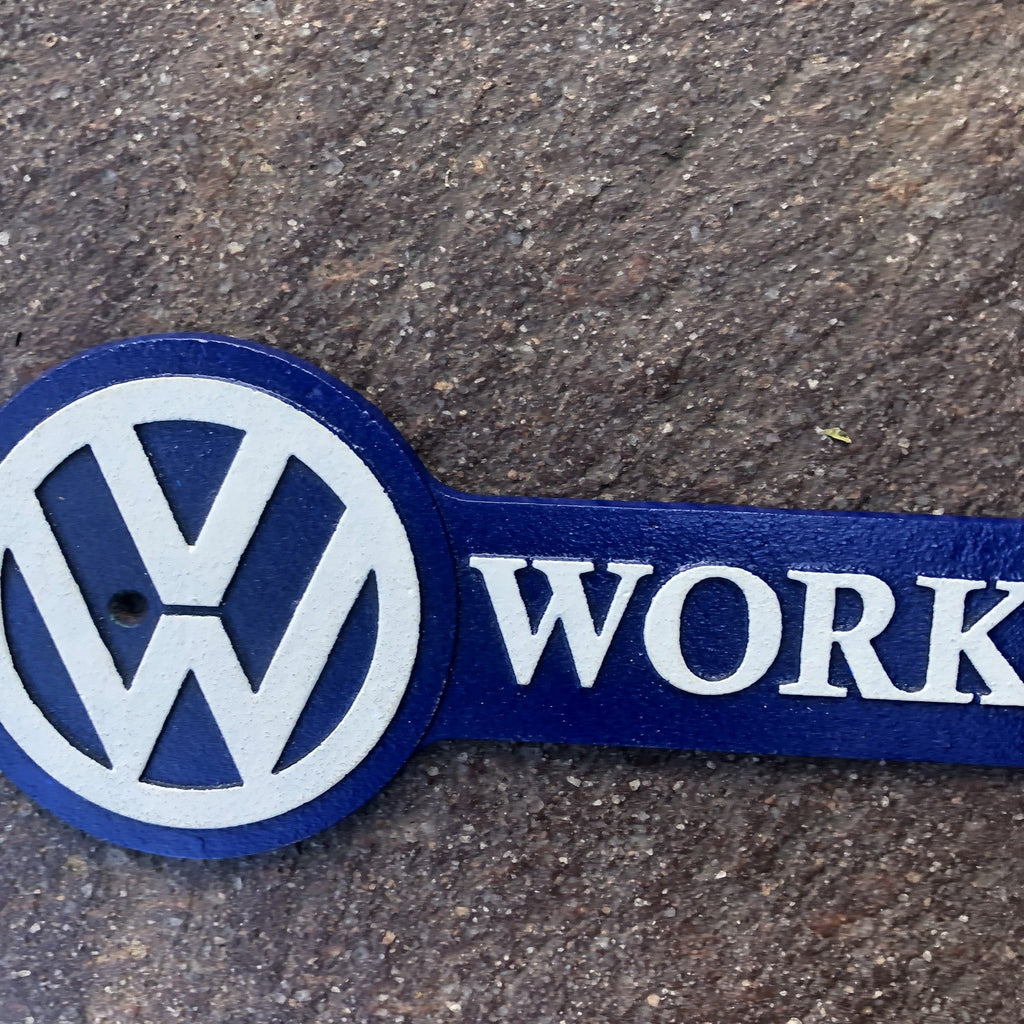 VW Workshop Cast Iron Sign 