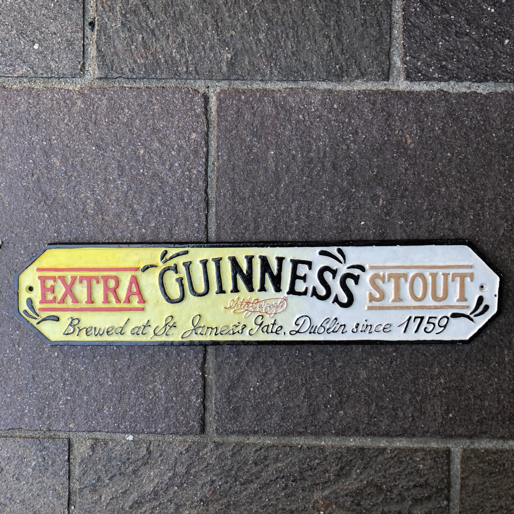 Guinness Extra Stout Cast Iron Sign