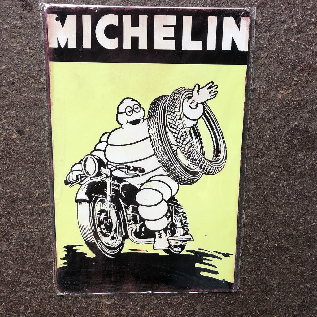 Michelin Man Metal Sign 