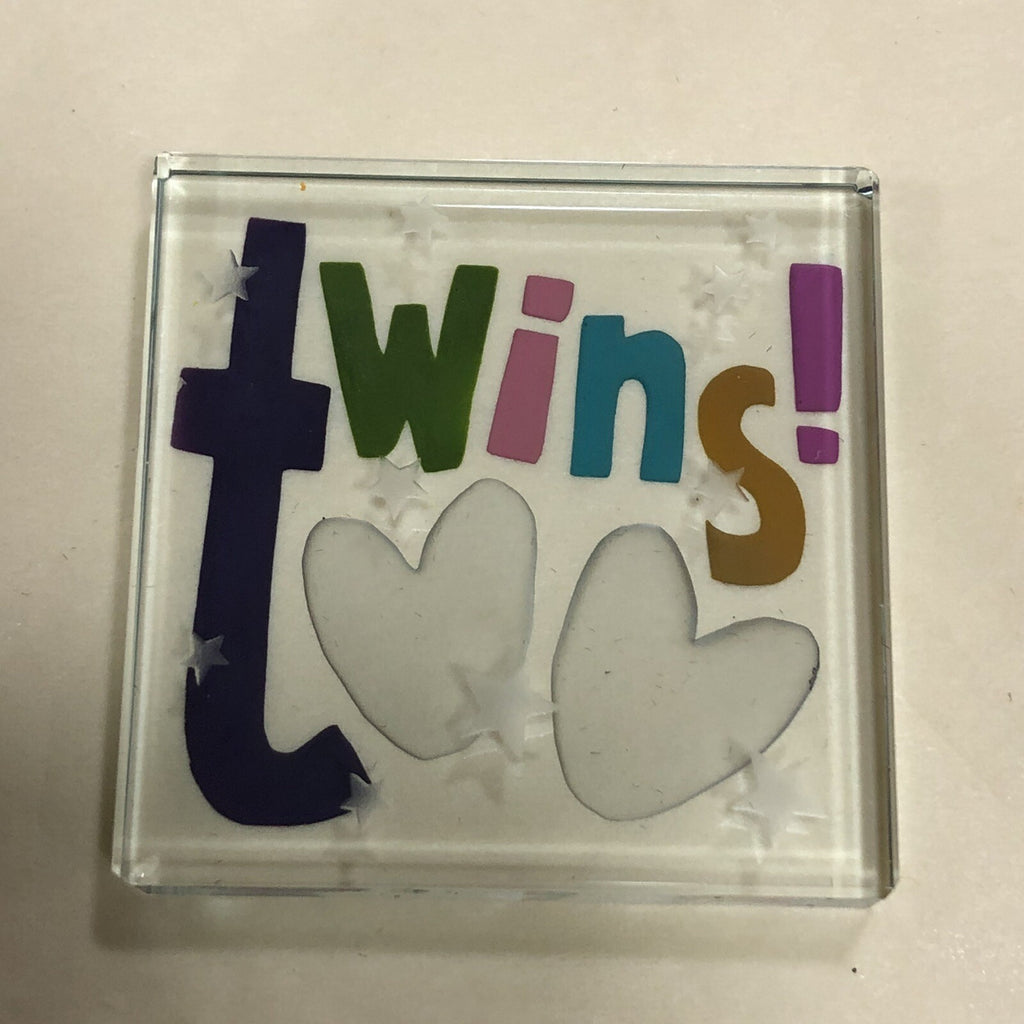 Spaceform Twins Miniature Glass Token