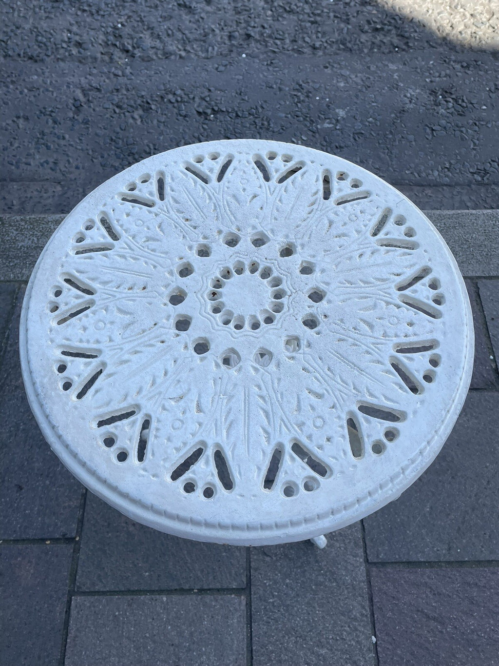 Victorian Style Cast Iron Tea Table 