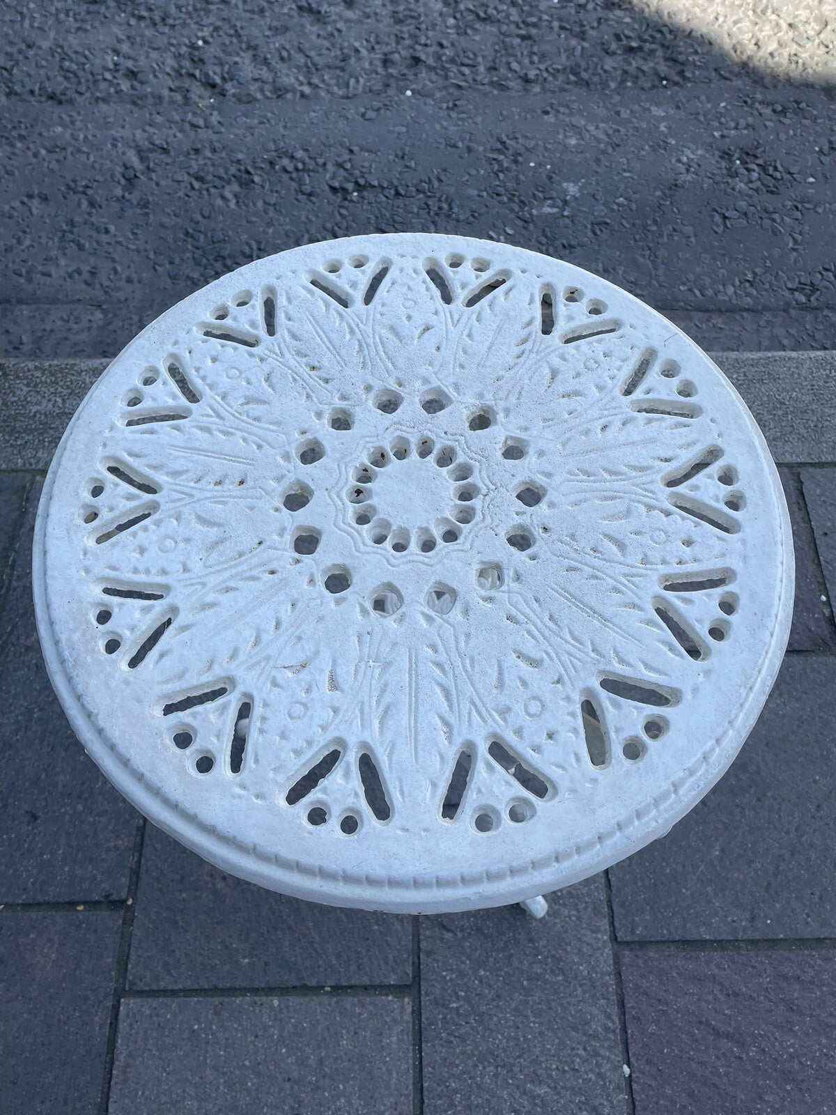 Victorian Style Cast Iron Tea Table 