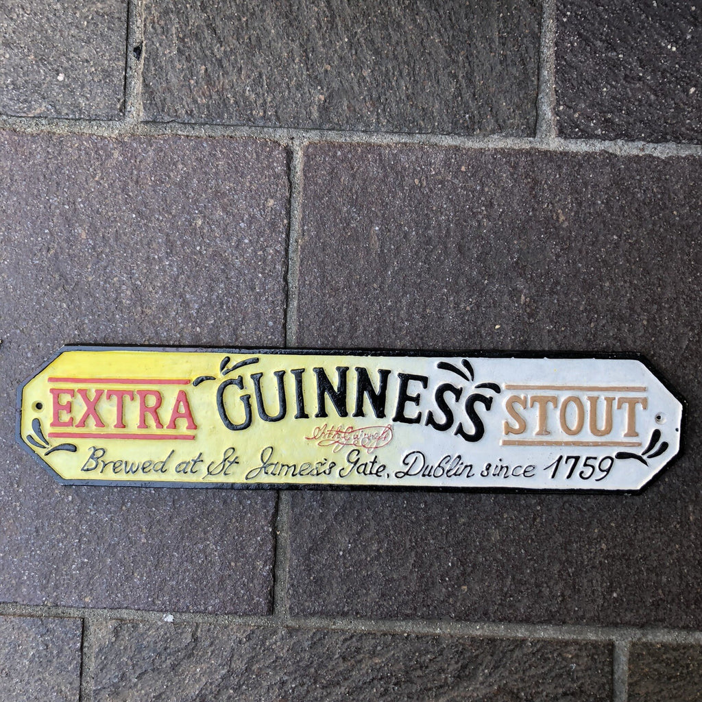 Guinness Extra Stout Cast Iron Sign