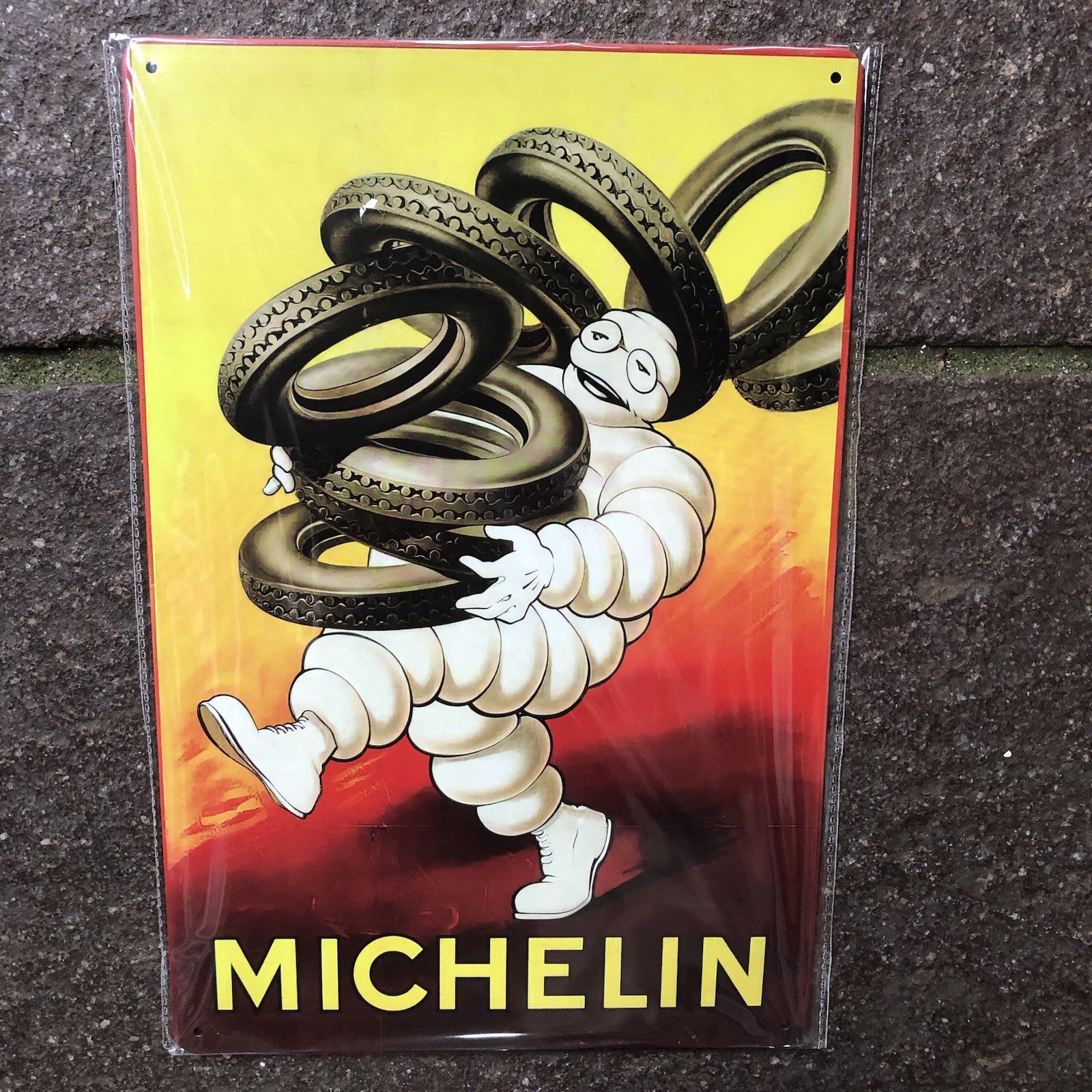 Michelin Man Metal Sign