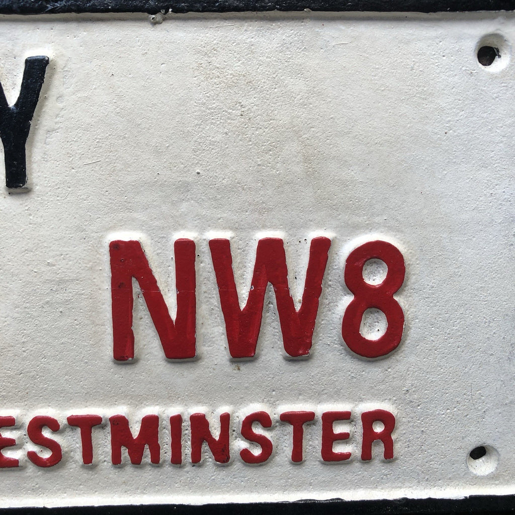 Abbey Road Cast Iron Sign 