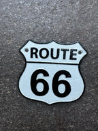 Route 66 Cast Iron Sign