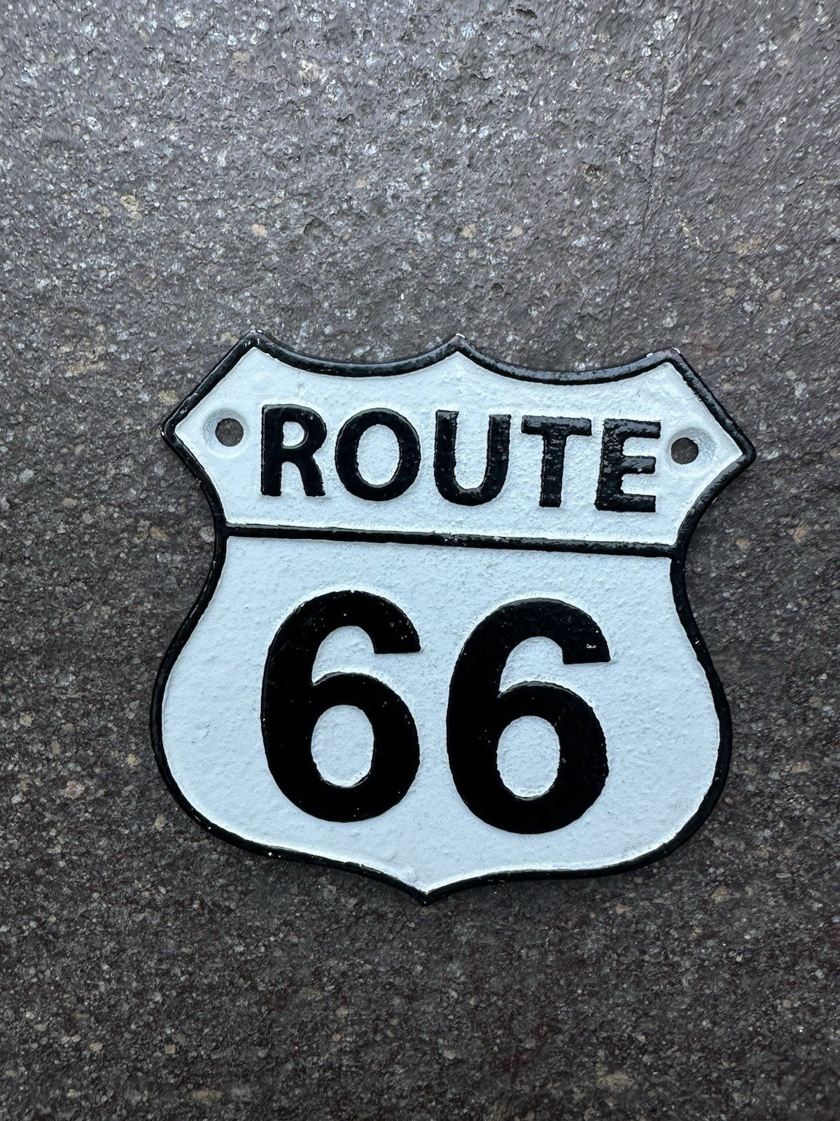 Route 66 Cast Iron Sign