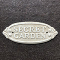 Secret Garden Cast Iron Sign