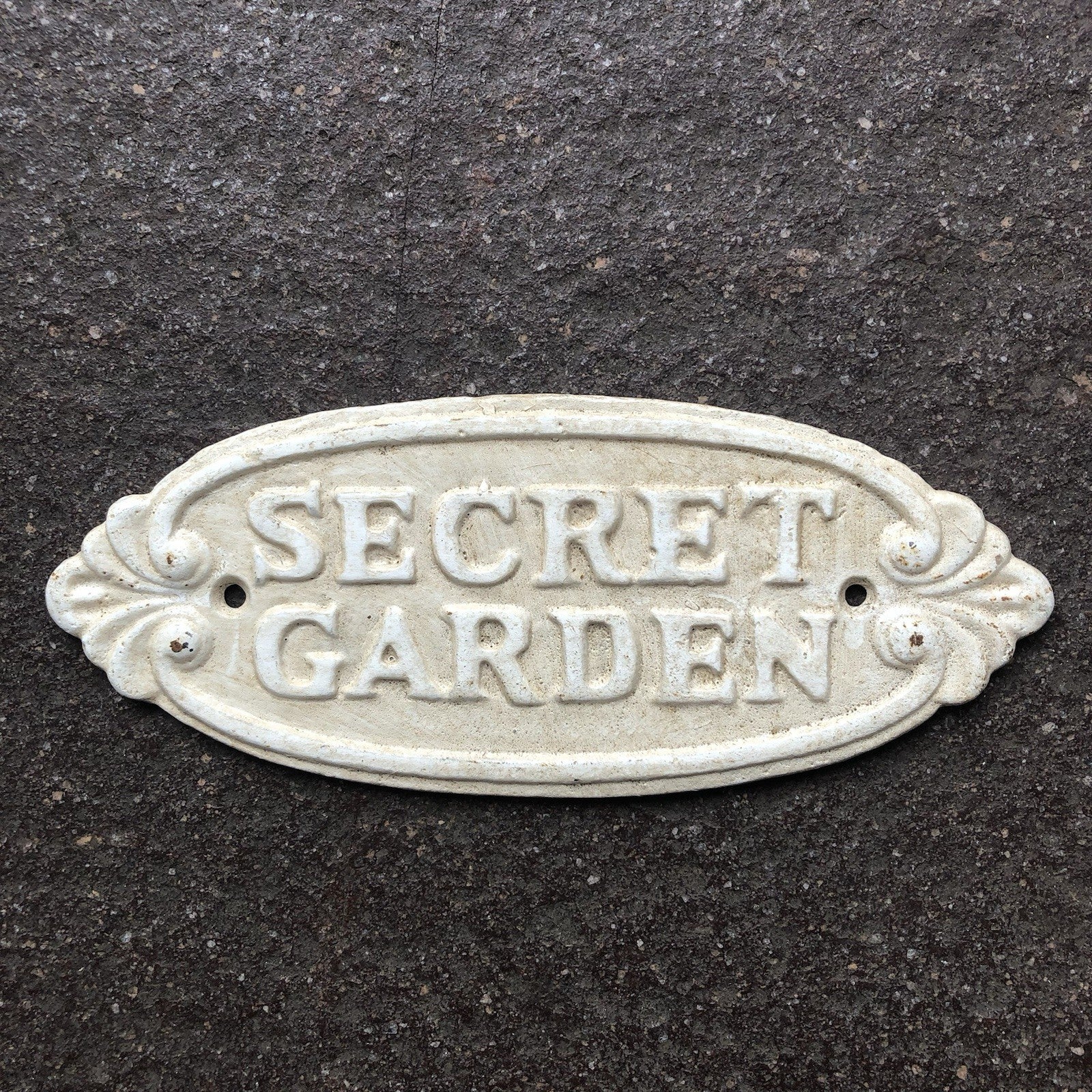 Secret Garden Cast Iron Sign