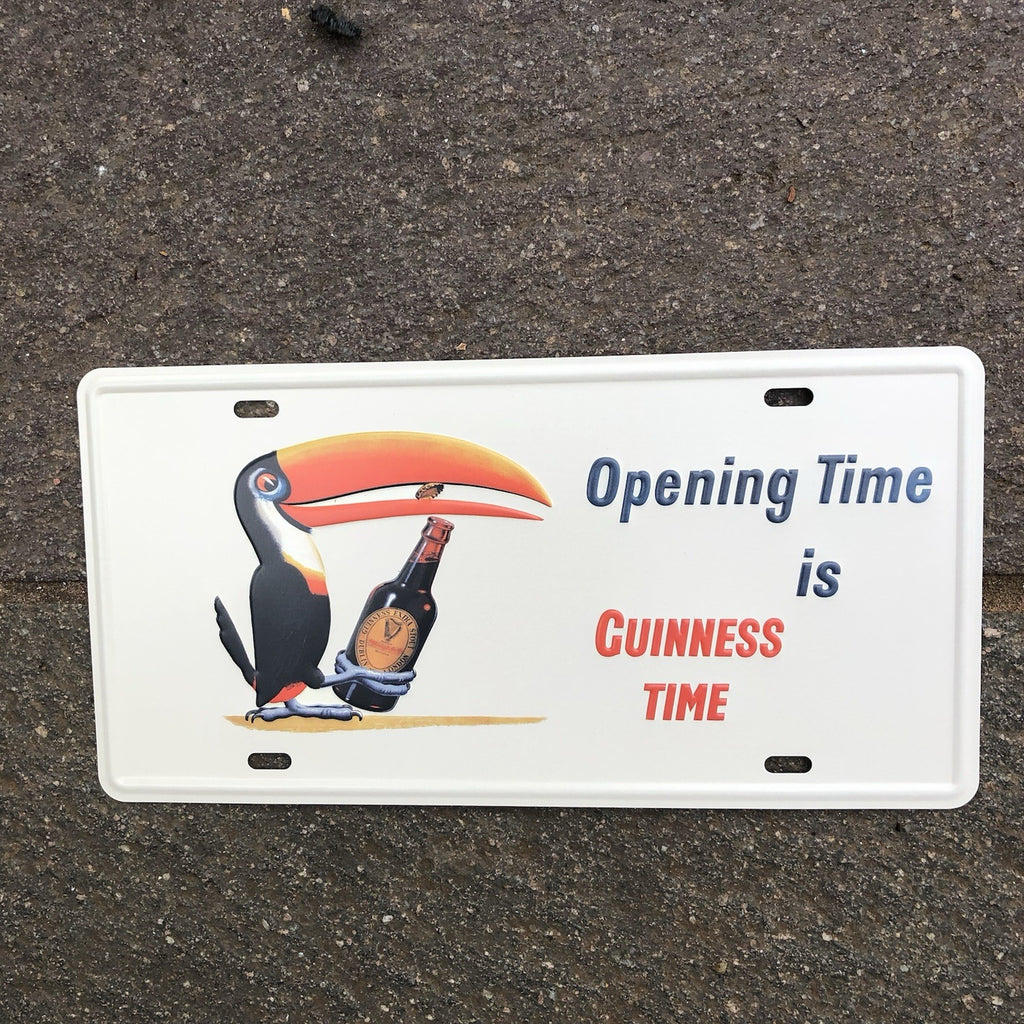 Opening Time Is Guinness Time Metal Sign