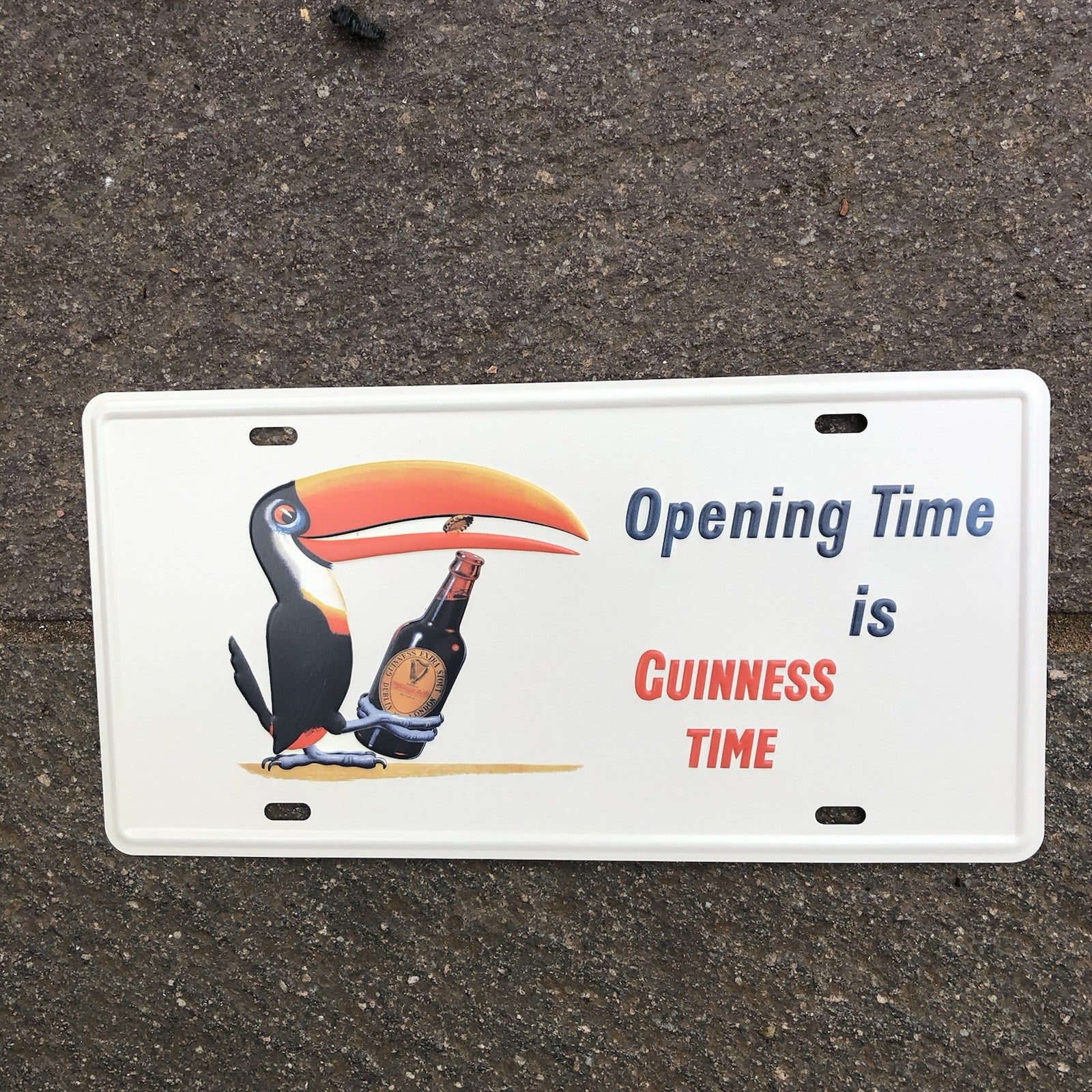 Opening Time Is Guinness Time Metal Sign