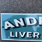 Andrews Liver Salt Enamel Sign