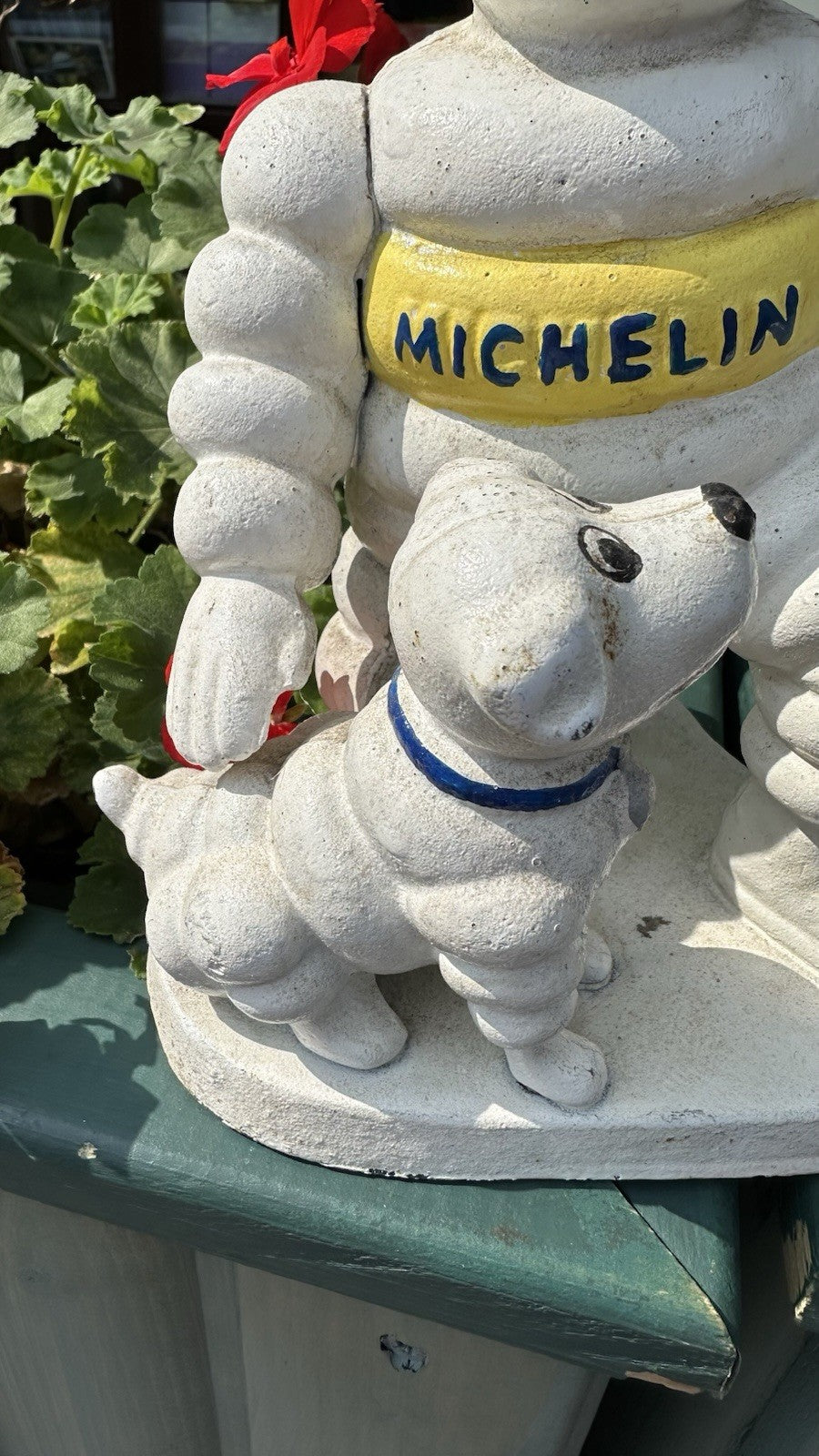 Michelin Man With Dog Cast Iron 