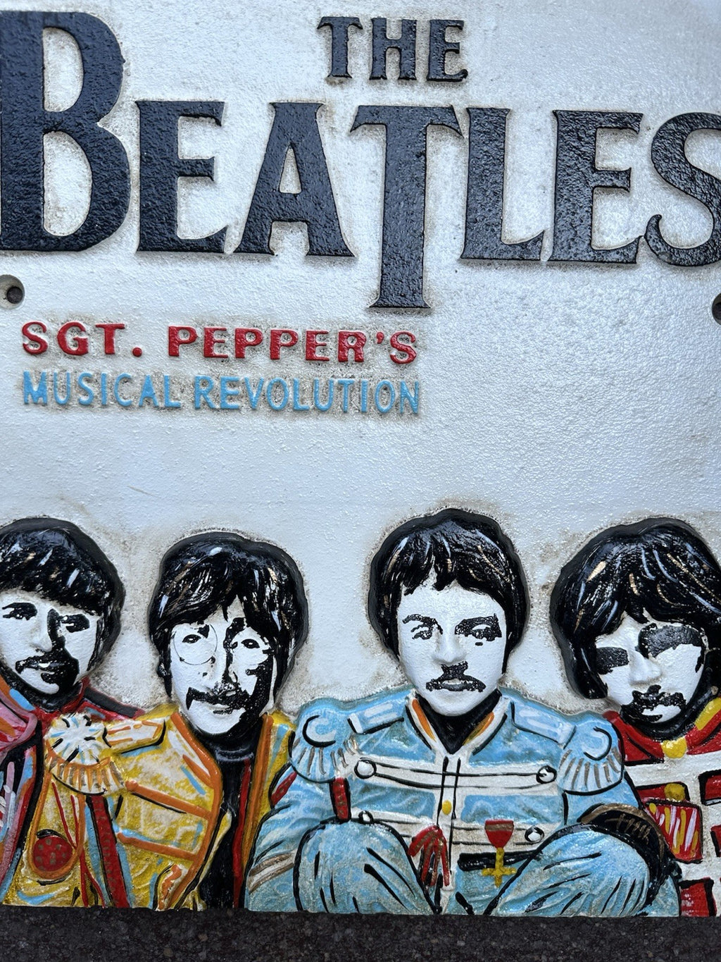Beatles Cast Iron Sign