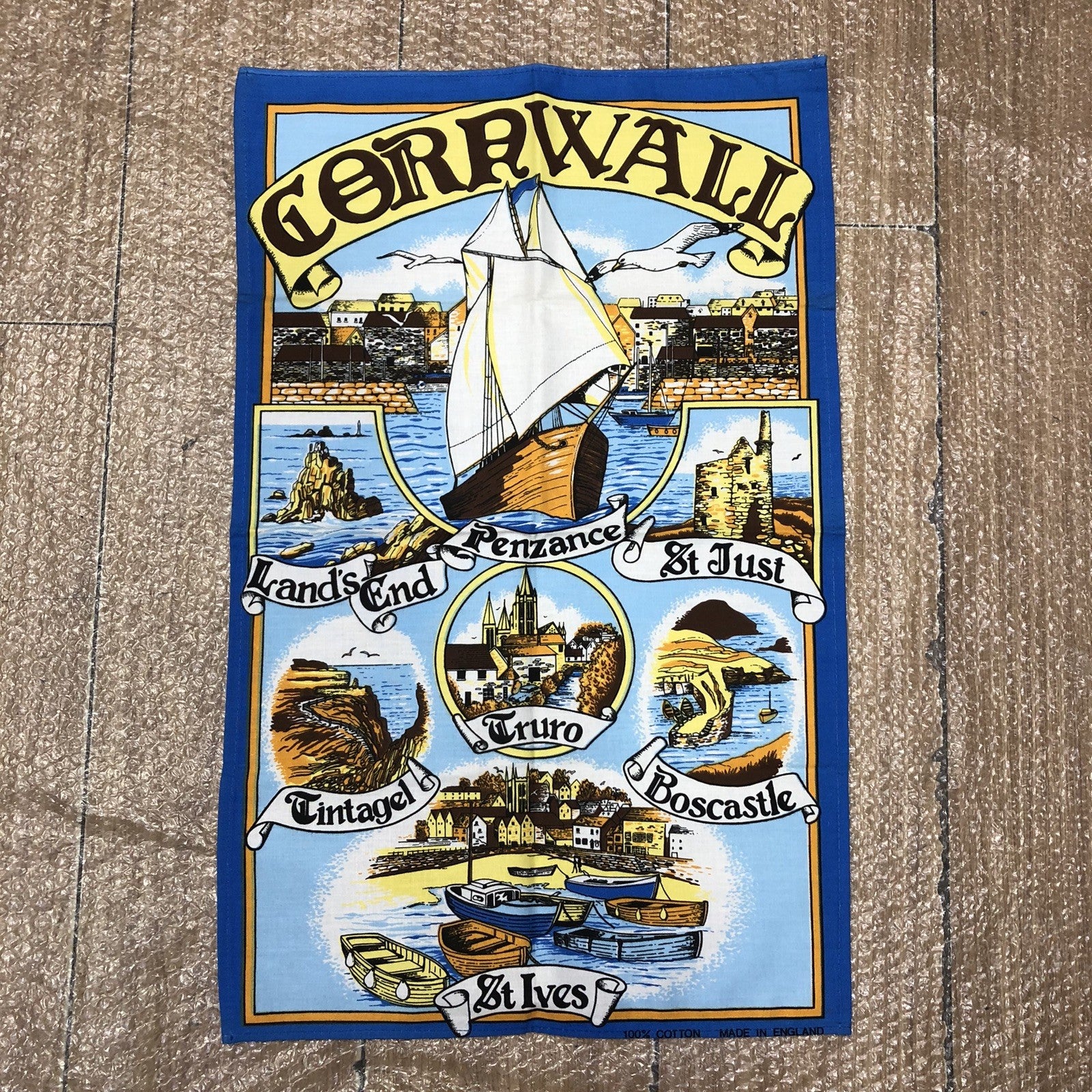 Cornwall Vintage Tea Towel