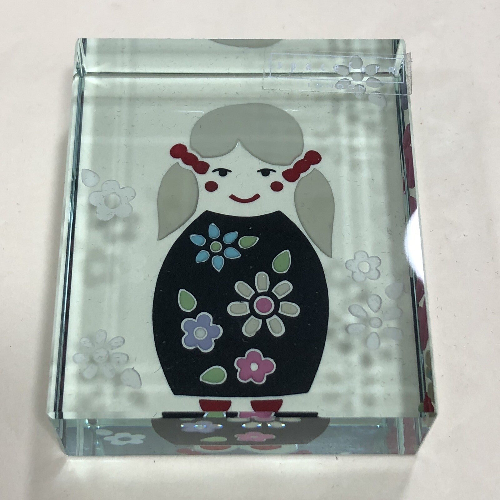 Spaceform Lovely Lady Glass Block Boxed Overseas Post Available