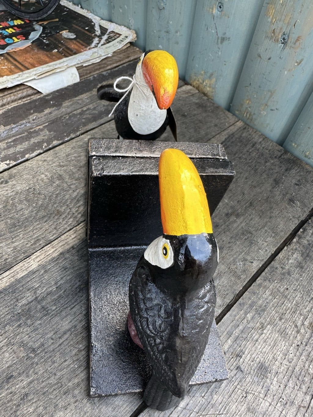 Guinness Toucan Cast Iron Bookends 